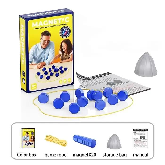 Jeu de société magnétique, jeu de pierres magnétiques interactif, jeu de stratégie pour la famille,