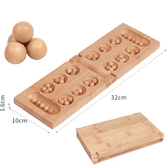 Mancala africain gemme échecs classique stratégie Puzzle jouets jeu de fête pliant échiquier enfants