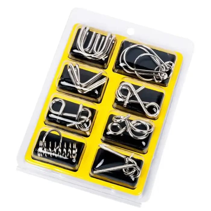 Puzzle en fil métallique Montessori pour enfants et adultes, jeu de casse-tête IQ Beaumont, jouets a