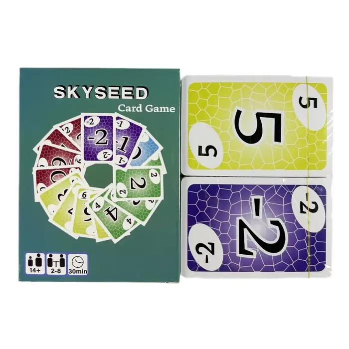 Skyseed jeu de cartes 150 cartes à jouer jeu de société pont édition d'action amusante jeux de colle