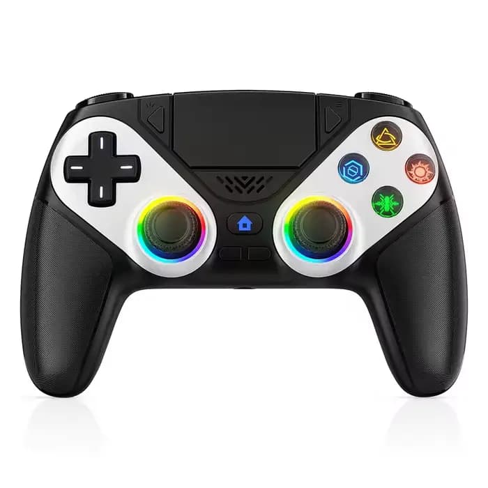 Manette de jeu sans fil RGB pour Playstation 5, contrôleur de console de jeu avec fonction Turbo, vi