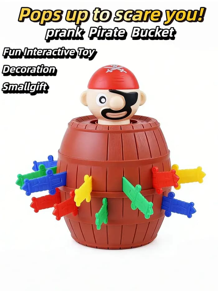 Jeu de piraterie en forme de baril, cadeau interactif et amusant pour enfants et adultes