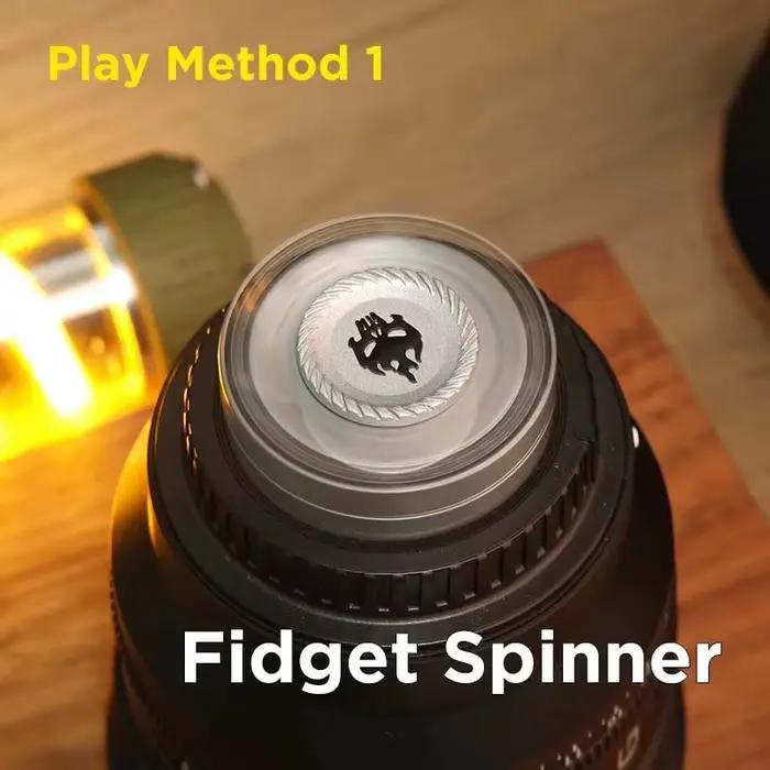 Jeu amusant 3 en 1 EDC Fidget, squelette personnalisé fantôme Fidget Spinner en alliage, curseur ant