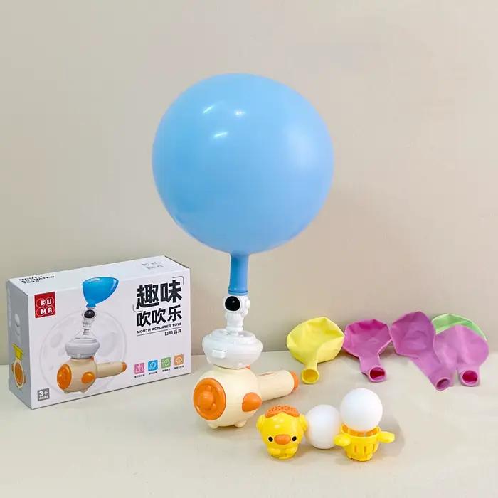 Jouet Montessori pour enfants avec sifflet, boule de soufflage flottante, boule de tuyau de soufflag
