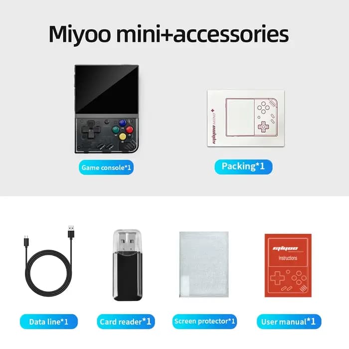 MIYOO Mini Plus Console de jeu Portable rétro V4 Mini + 3.5 ''écran IPS Console vidéo Portable class