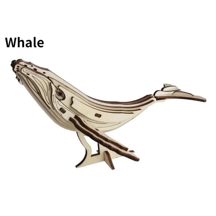 Puzzle 3D en bois série Marine Life, jouets éducatifs pour enfants, jouets éducatifs, cadeau en bois