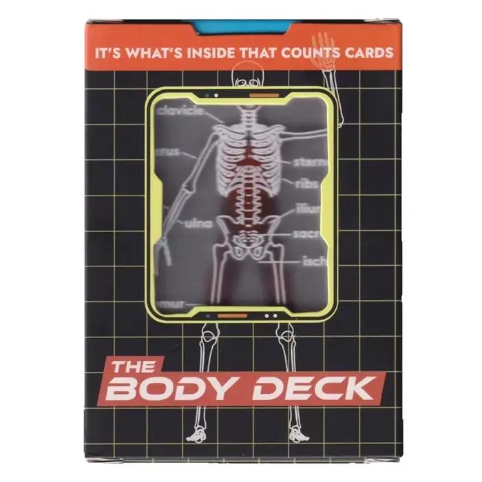 Cartes à jouer de pont corporel, cartes à jouer d'anatomie humaine intéressantes, jeu de cartes, fêt