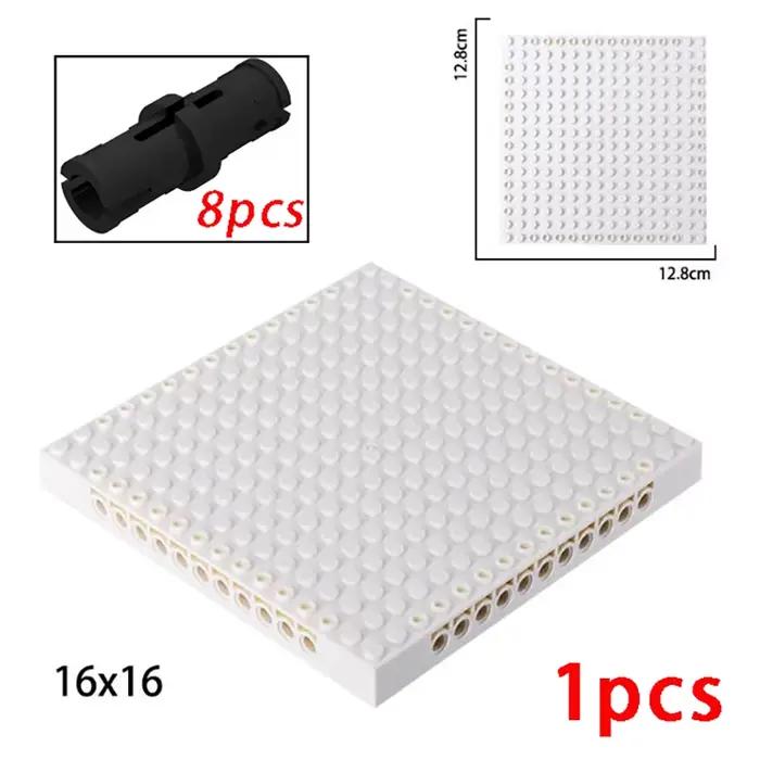 Bloc de construction d'art Pixel, plaque inférieure 65803, brique 16x16, partie Compatible 98138 pix