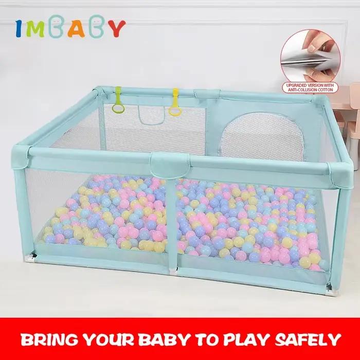 Parc 180x200 pour enfants, barrière de sécurité, clôture, aire de jeux pour tout-petits, éponge Anti
