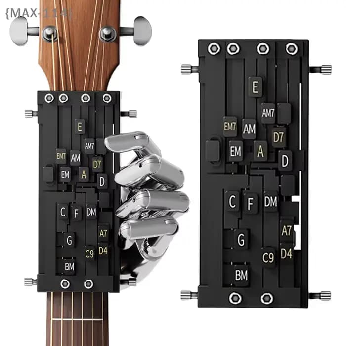 【MAX-114】Entraîneur d'accords de guitare, aide à l'apprentissage, outil d'entraînement pour débutant