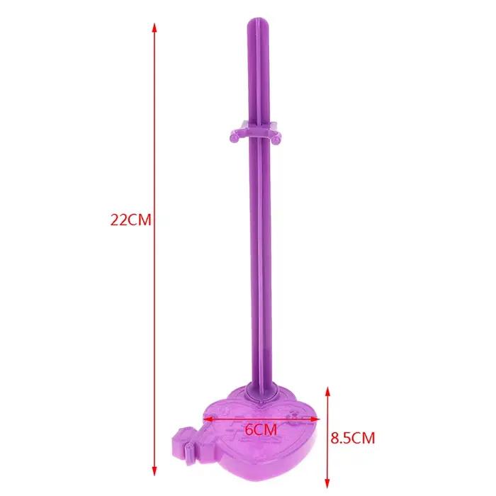 Présentoir de poupée à taille, 5 pièces/lot, modèle de Support violet, jouets, accessoires de modèle
