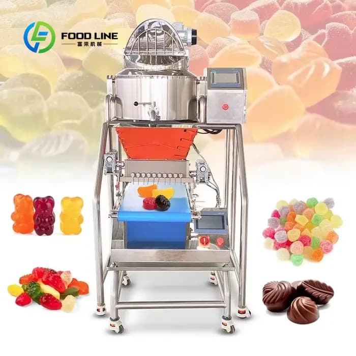 Machine à bonbons gélifiés automatique personnalisée avec interface conviviale pour une utilisation