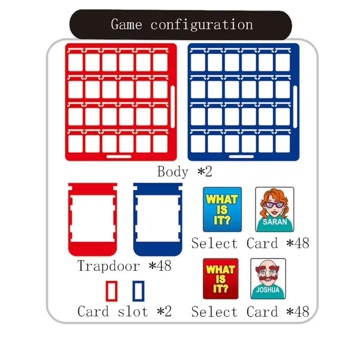 Jeu de société devinez qui je suis, jeu de cartes, puzzle pour enfants, jouet de société, intelligen
