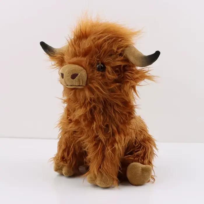 CYISONAL Highland vache animaux en peluche peluche taureau peluche poupée animale cadeau doux pour e
