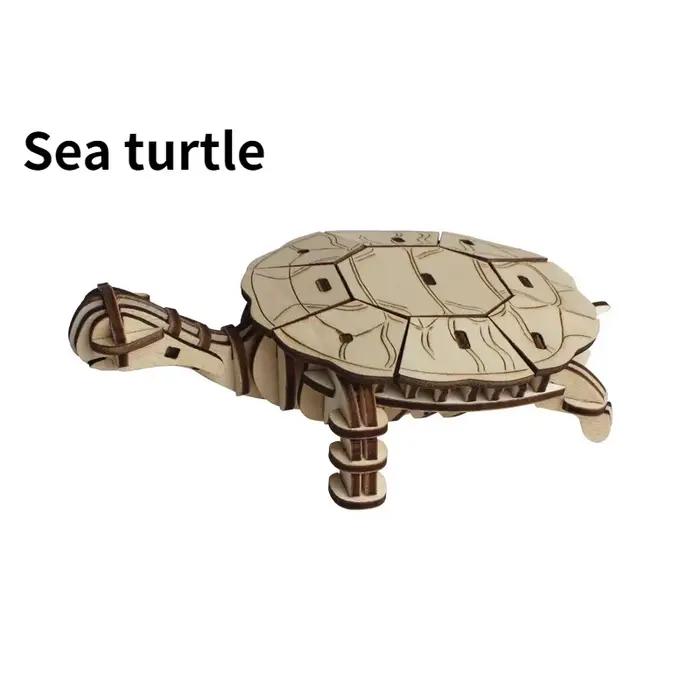 Puzzle 3D en bois série Marine Life, jouets éducatifs pour enfants, jouets éducatifs, cadeau en bois