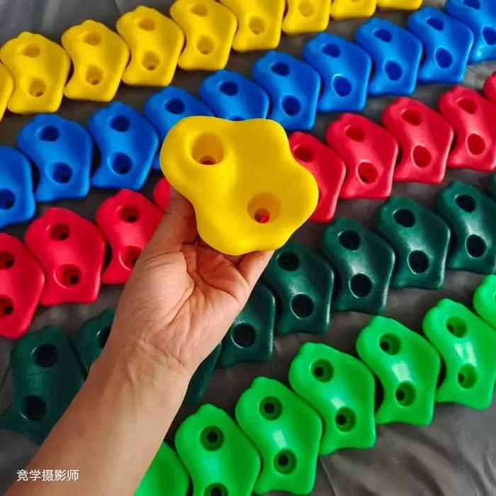 Mur d'escalade en plastique pour enfants, jeux de pierres d'escalade en bois, ensemble de jeux pour