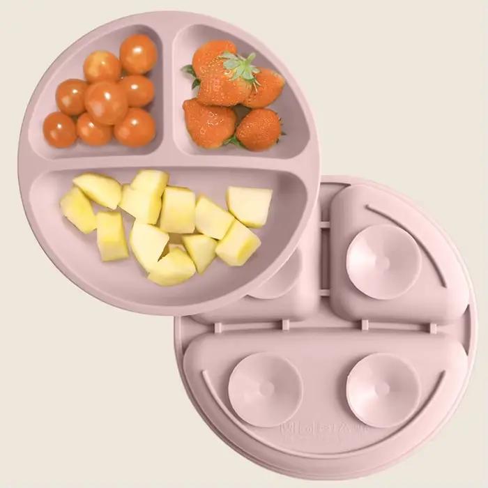 Assiette à manger en Silicone pour bébé, 1 pièce, sans BPA, plats pour enfants, aspiration, vaissell