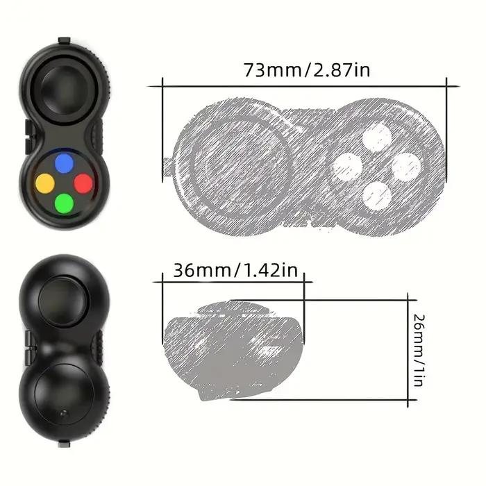 Fidget Pad avec 8 fonctions Fidget, réducteur de stress pour contrôleur Fidget, Cube jouet Fidget so