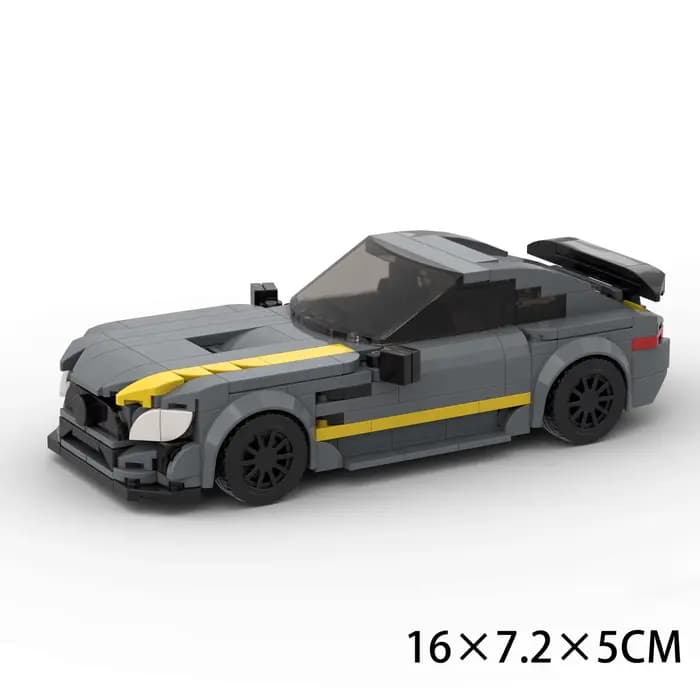Blocs de construction de série de course créative, jouet de luxe, modèle de voiture de sport, ensemb