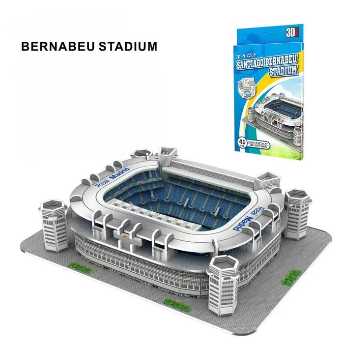 Puzzle de stade 3D Bernabeu Camp Nou Anfield, modèle de stade de football de ligue de stade, jouets