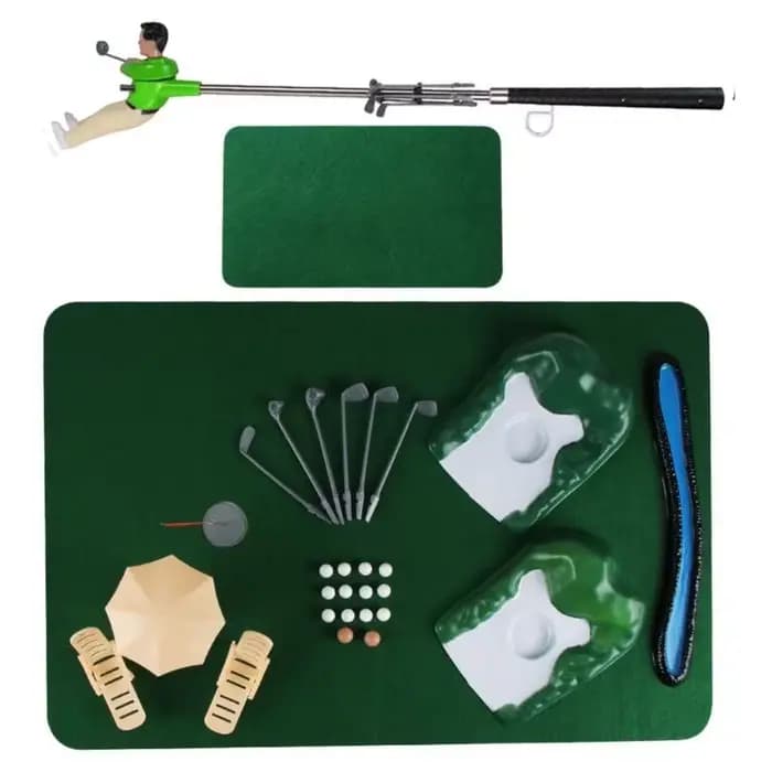 F92E Minitype jeu Golf d'intérieur, jeu Golf amusant, ensemble d'accessoires Golf