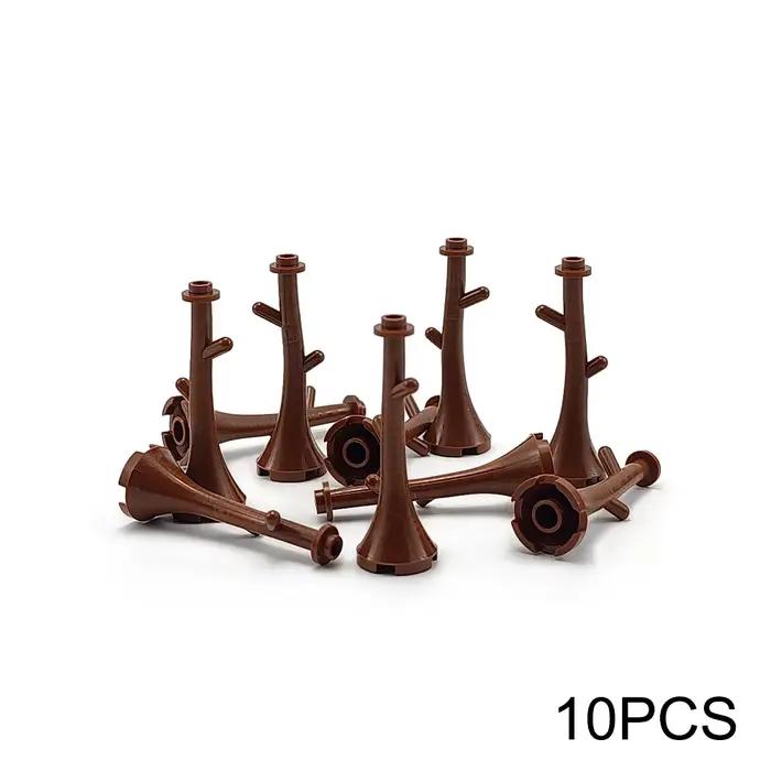 MOC – blocs de construction de jardin de ville, jouet d'arbre, assemblage de bricolage, pin, cocotie