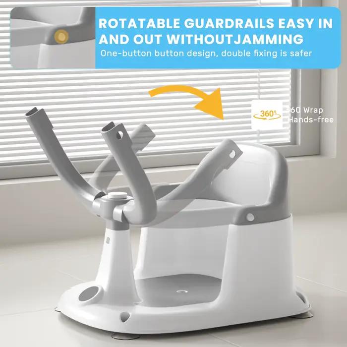 Siège de bain pour bébé de 6 mois et plus, siège de bain assis, chaise de baignoire antidérapante po