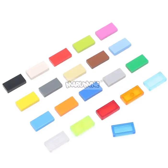 Marumine 200 pièces 1x2 blocs de construction de carrelage accessoires en vrac 3069 briques MOC pièc