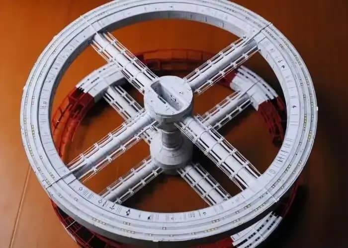 Odyssey Space Station Modèle en papier 3D, Jouet fait main bricolage, Film 2001