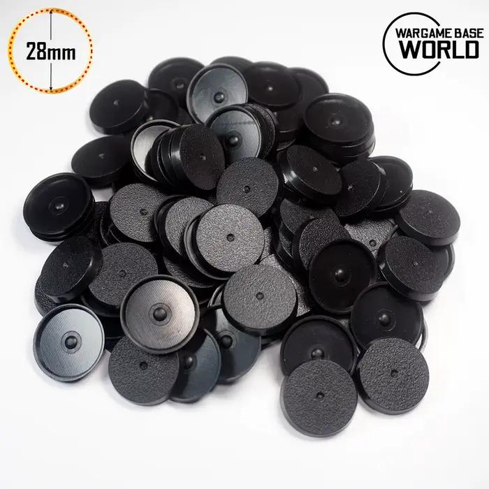 Bases rondes de 28 mm pour miniatures de jeu et jeux de table