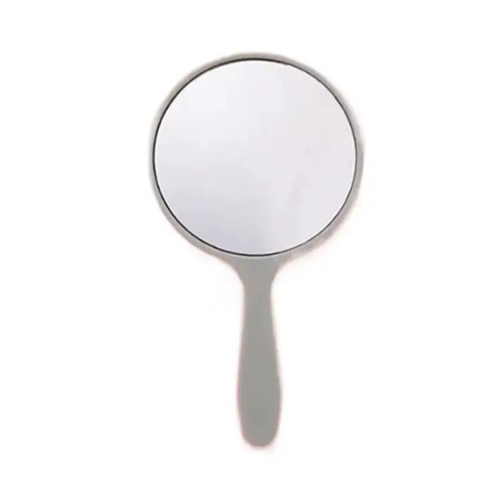 Miroir de maquillage créatif à faire soi-même, petit miroir rond Anti-chute avec poignée, miroir Por