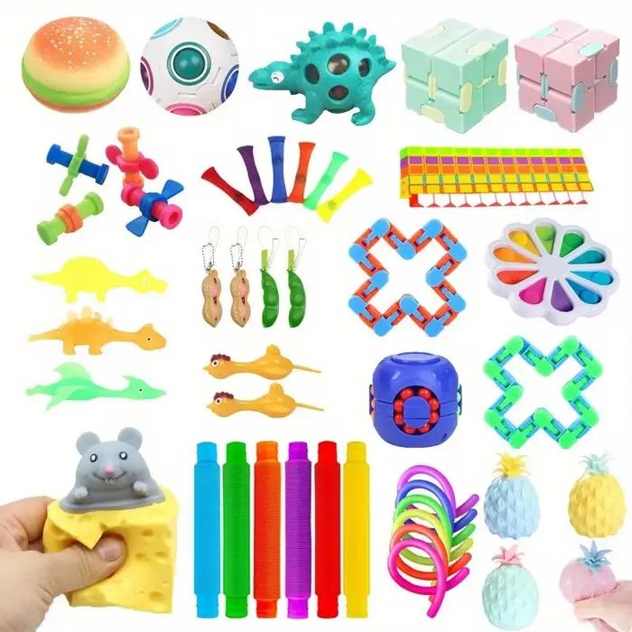 Jouets Fidget aléatoires, paquet de cadeaux mystère, sac Surprise, ensemble de Fidget, jouets anti-s