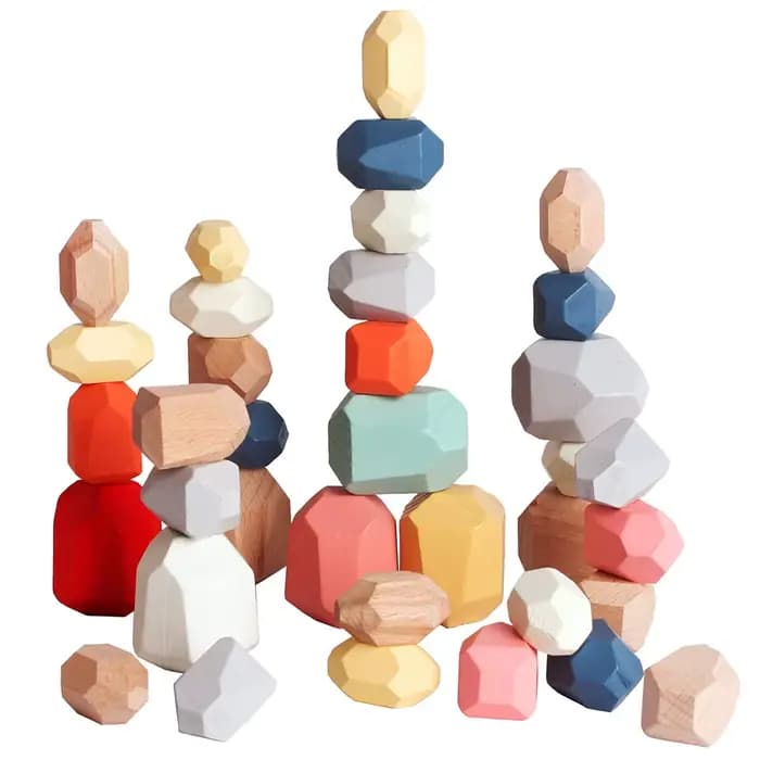 Décennie s de construction mentaires oriels Montessori pour tout-petits, jouets en bois, tri, empila