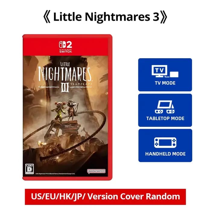 Nintendo Switch 2 petits cauchemars 3 jeux offres 100% nouvelle carte de jeu physique originale pris