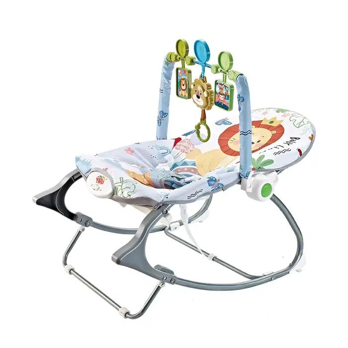 Berceau à bascule électrique pour bébé de 0 à 2 ans, jouets multifonctionnels avec Vibration musical