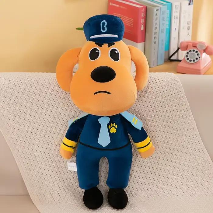 30 cm shérif Labrador chien en peluche poupée Anime sgent de sécurité Labrador loup chien en peluche