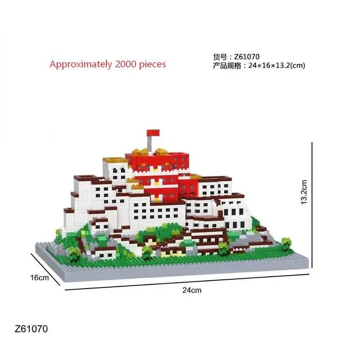 Modèle de construction du palais du Potala en Chine, un jouet/cadeau d'assemblage d'un modèle archit