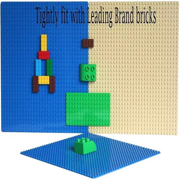 Plaque de base en plastique pour blocs de construction, 32x32, 16x32, 16x16 points, accessoires de b