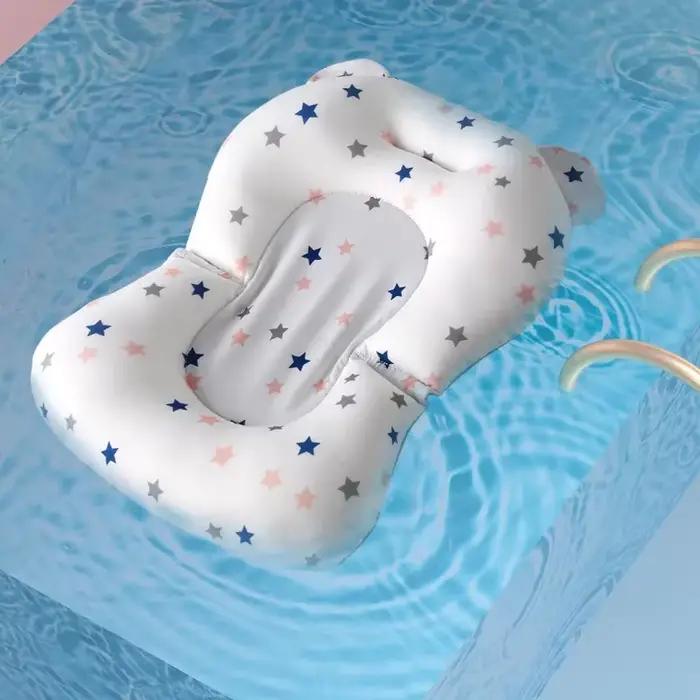 Oreiller de baignoire pour nouveau-né, antidérapant, doux et confortable, coussin de corps, siège de