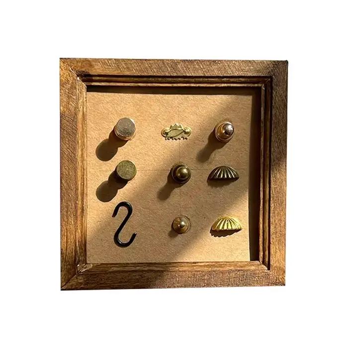 6 pièces 1:12 1:6 Mini poignées bricolage maison de poupée tiroir armoire porte poignée meubles bout