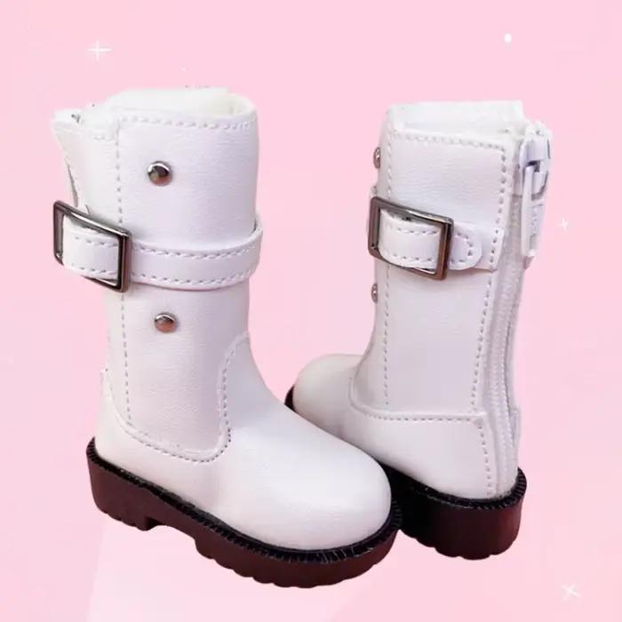 Tilda 7 cm 1/4 chaussures de jouet de poupée commune, belles Mini chaussures bottes en cuir de Simul