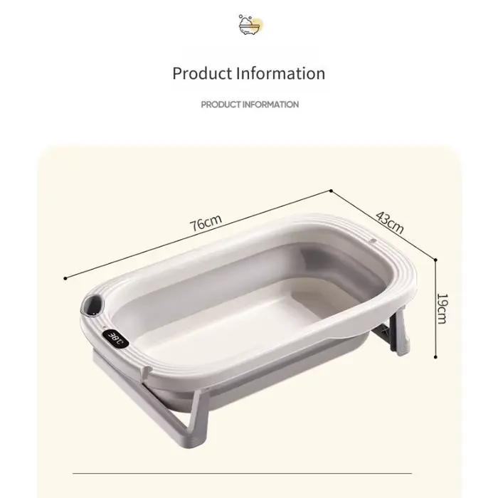 Bassin de douche pour bébé sensible à la température, baignoire pliable et Portable pour bébé, Modes