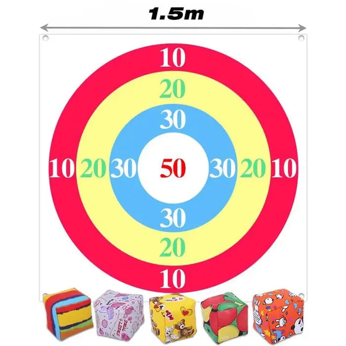 Tapis de cible pour lancer des sacs de sable, jeu interactif d'extérieur pour le team building, acce