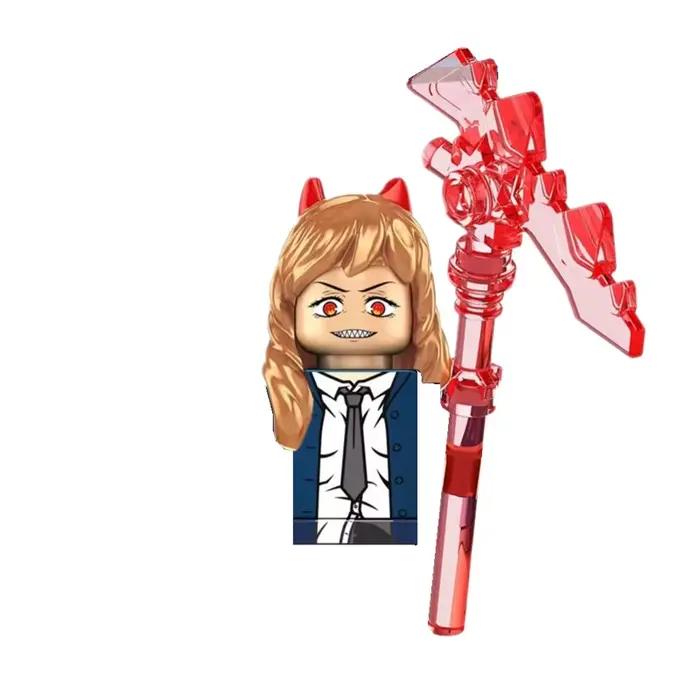 Tronçonneuses homme Denji Pochita Makima films de puissance blocs de construction Anime Mini figurin