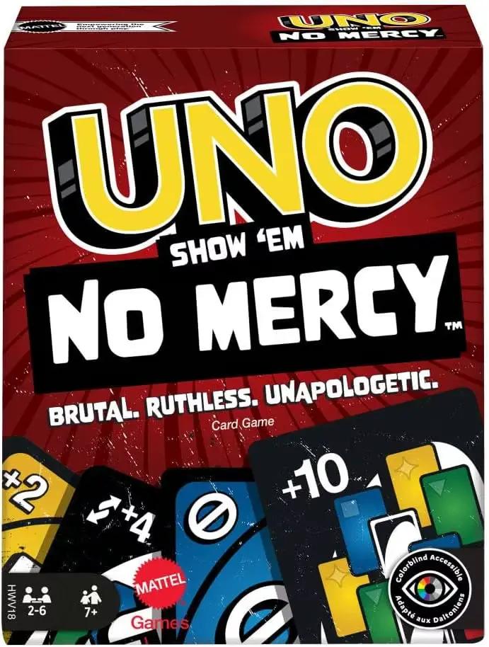 100% Original Mattel UNO Show «Em No Mercy jeu de cartes Poker Geunine marque cadeaux de noël jeux d