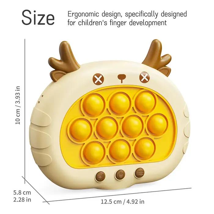 Jeu de Bulles Pop Électronique pour Enfant et Adulte, Jouet Anti-Stress, 3 Couleurs, Cadeau de Noël