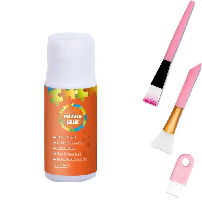 Colle à puzzle avec nouvelle tête éponge pour puzzles de 500/1000/2000 pièces, pour papier et bois,