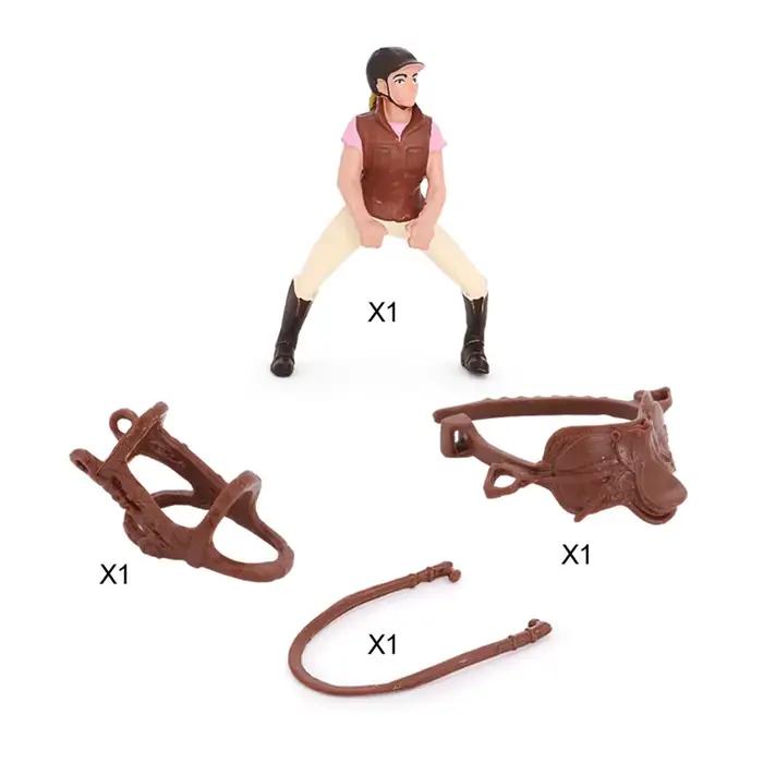 Chevalier équestre chaud cavalier animaux chevaux modèles Action & jouets Figurines Solide Appaloo