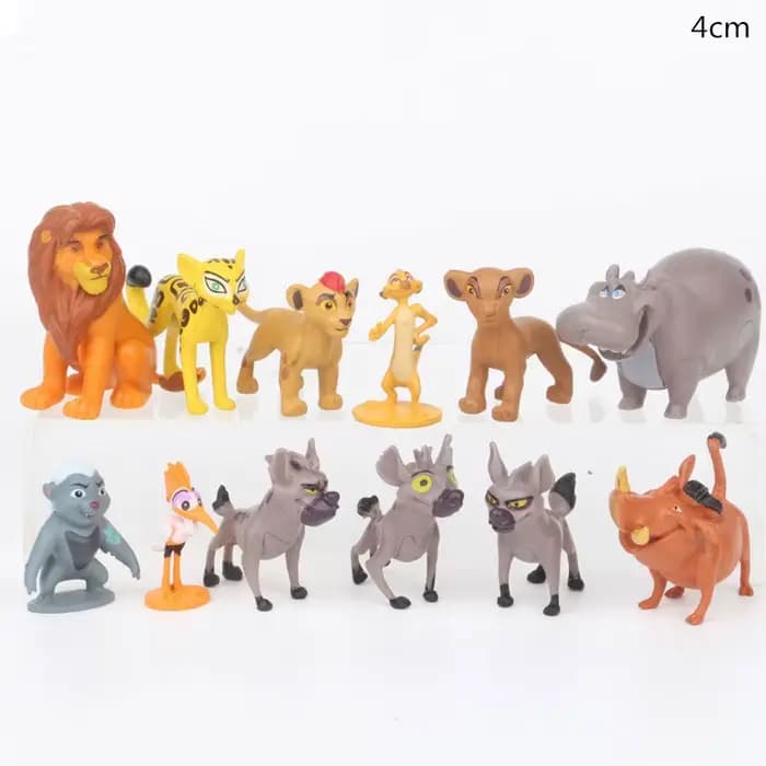 9-12 pièces/ensemble dessin animé le Lion garde roi Kion Simba PVC Figurines Bunga Beshte Fuli Ono F