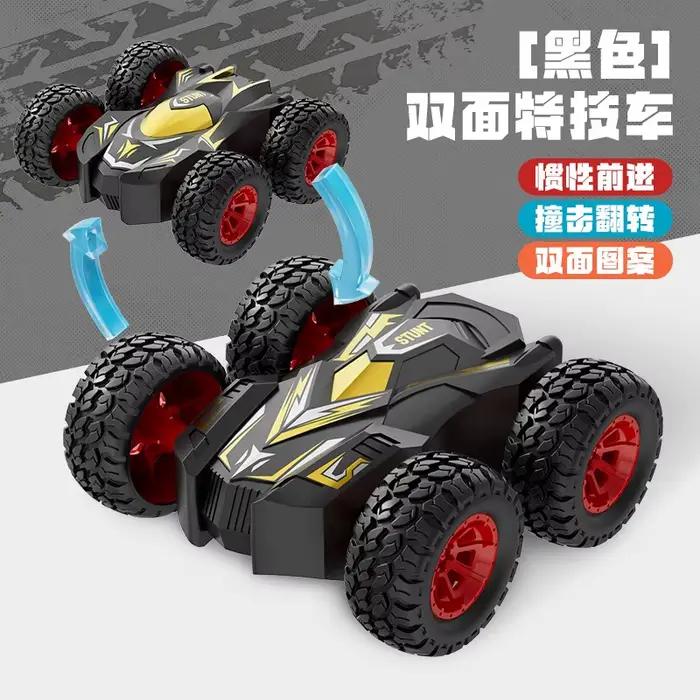 Nouveau modèle de voiture à inertie double face à quatre roues motrices pour enfants, jouet de voitu
